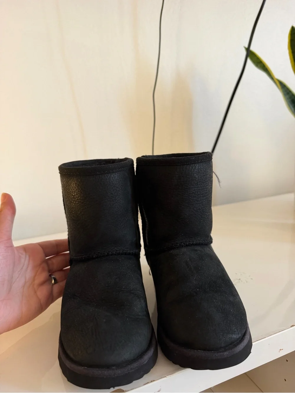 UGG Kids Black Short Boot